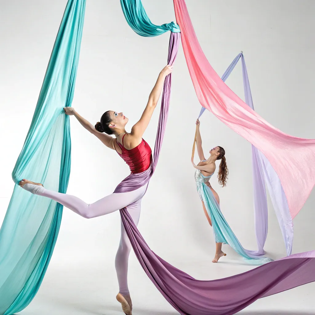 Silk Ribbons for Aerial Dance