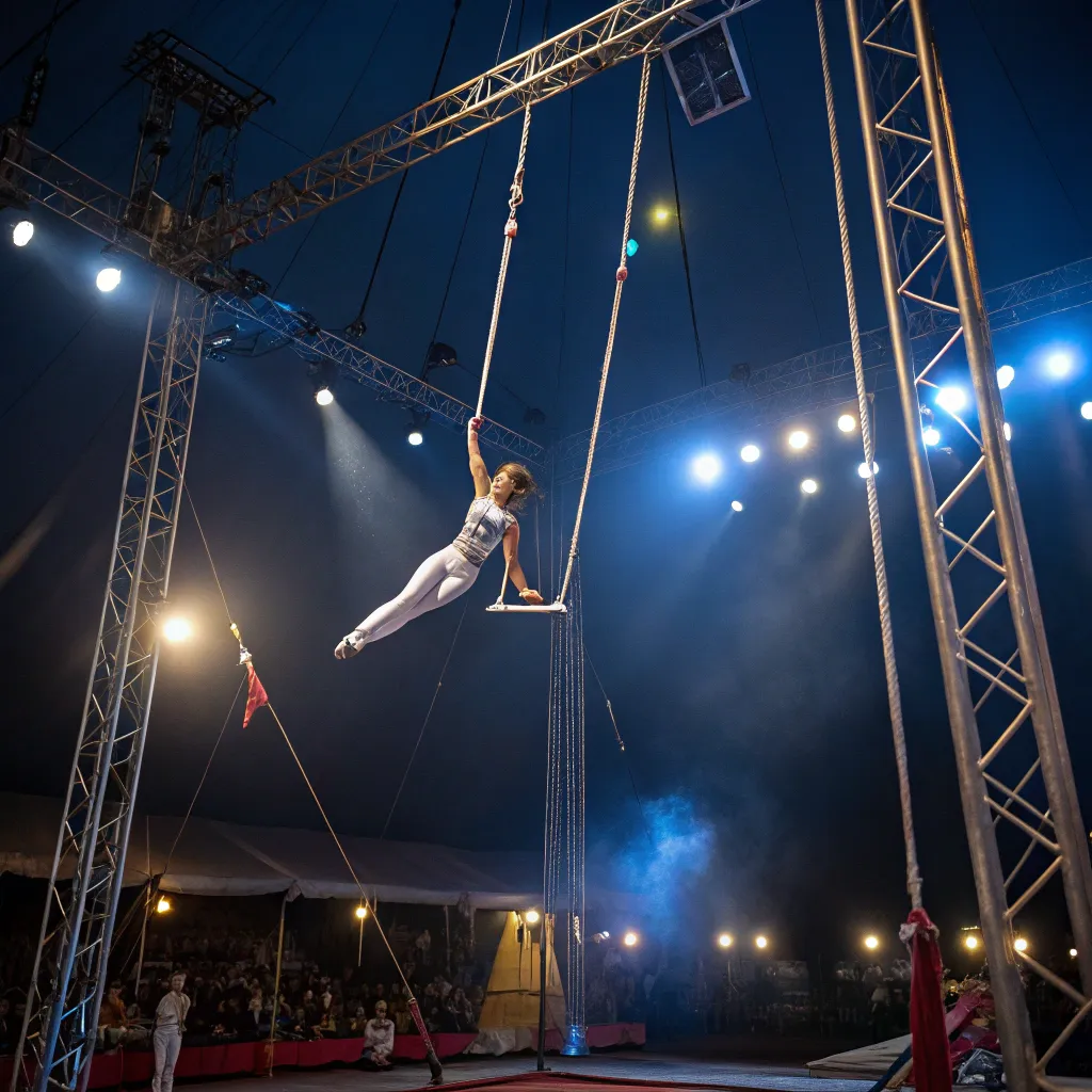 Swinging Trapeze for Performance