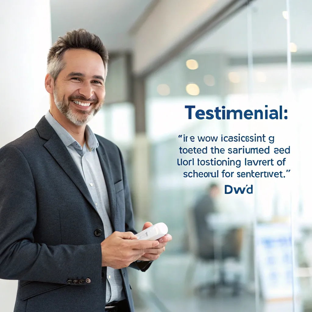 Customer testimonial from David